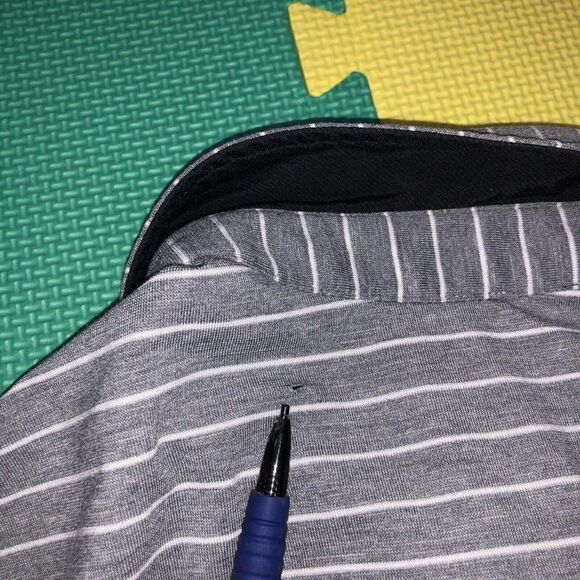 Lululemon Evolution Polo Lookout Shirt Men’s Stripe Heathered Gray Size Small? - Picture 9 of 9